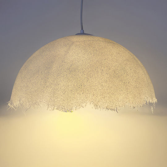 White Pendant Ceiling Light 47x47x21cm