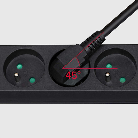 Rebel Power Strip 3 Sockets with 2m Cable France (Type E)