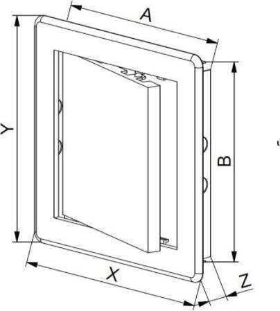 Awenta Awenta Lüftungsgitter 20x40cm Rechtecke