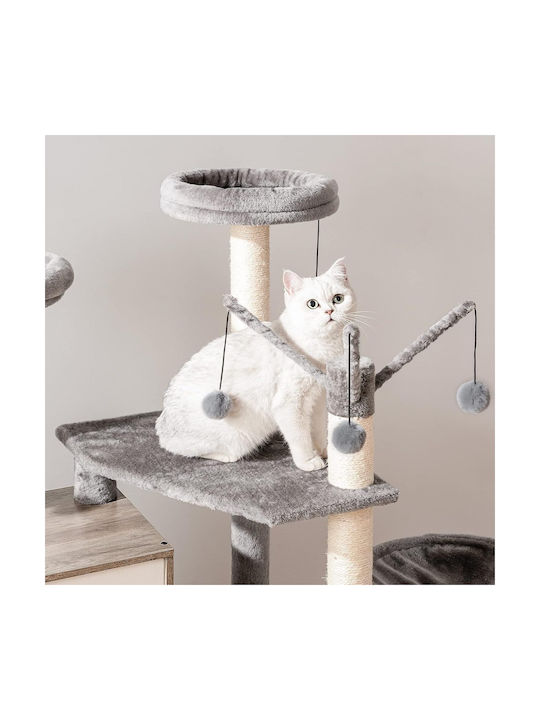Hoobro Kratzbaum Katzenbaum Beige 70x48x132cm