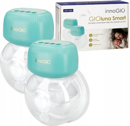 innoGio GIOluna Smart Ηλεκτρικό Διπλό Θήλαστρο Μπαταρίας Λευκό GIO-353