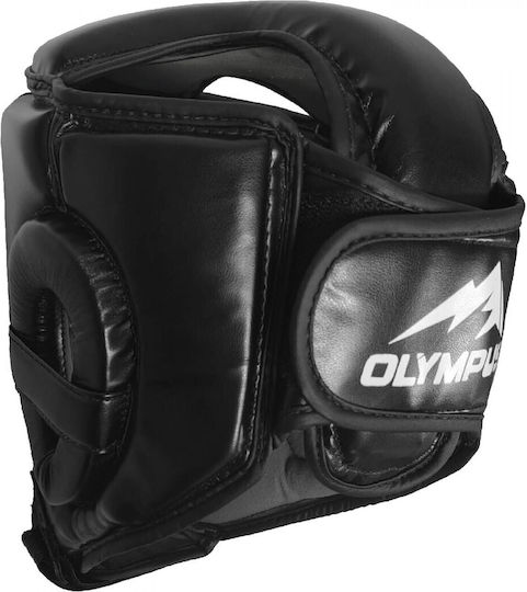 Olympus Sport Boxhelm Für Erwachsene Offener Gesicht Von Synthetischem Leder Schwarz