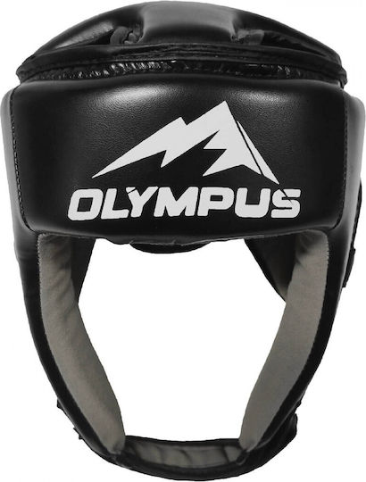 Olympus Sport Boxhelm Für Erwachsene Offener Gesicht Von Synthetischem Leder Schwarz