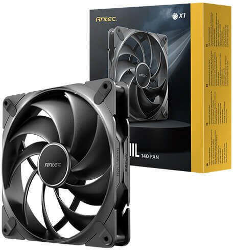Antec Tranquil 140 Ventilator pentru Carcasă (1500rpm / 85.96cfm) Fără LED-uri Iluminare și Conexiune 4-Pin PWM
