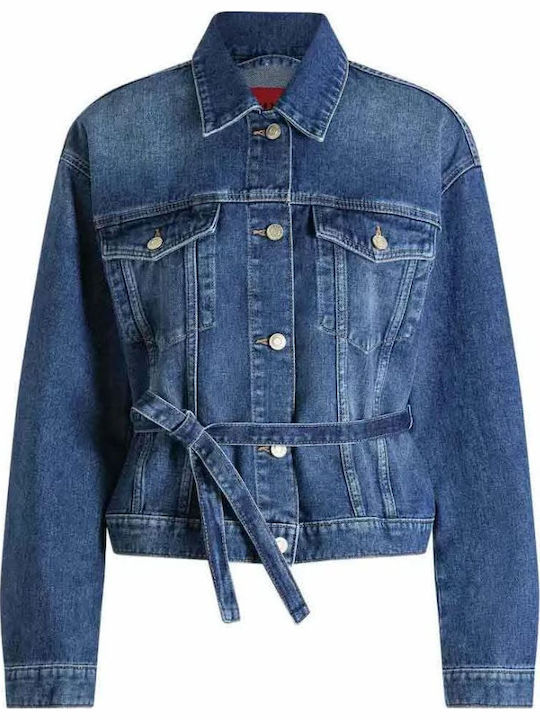 Women's Jean Jacket Dark Aged Denim