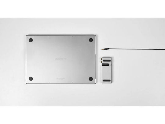LMP Компактна докинг станция Dock 2 Thunderbolt 4 / USB-C с HDMI PD Ethernet Сива