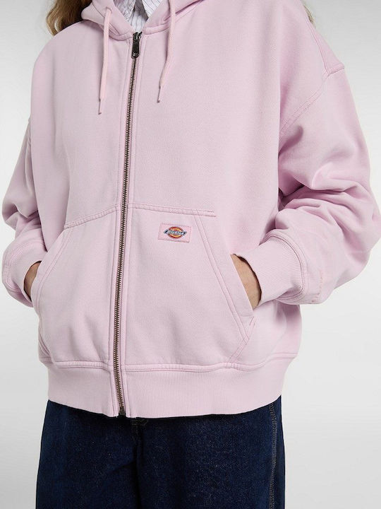 Cropped Women's Hooded Sweatshirt Pink