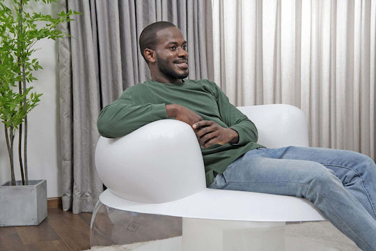 Bestway Inflatable White Armchair