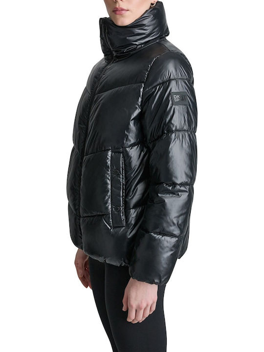 Γυναικείο Puffer Μπουφάν για Χειμώνα Mck/metlc Blk