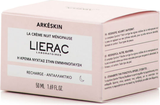 Lierac Arkeskin The Menopause Refill Анти-ейдж Нощен Крем За Лице С Хиалуронова Киселина 50ml