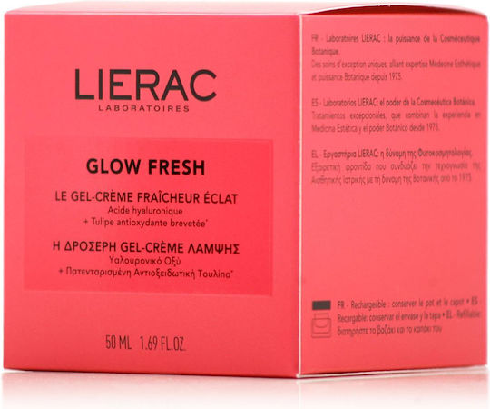 Lierac Glow Fresh The Fresh Radiance Gel-Face Cream with Hyaluronic Acid 50ml