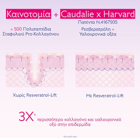 Caudalie Resveratrol-Lift Face Day Cream for Anti-aging & Firming with Hyaluronic Acid 50ml