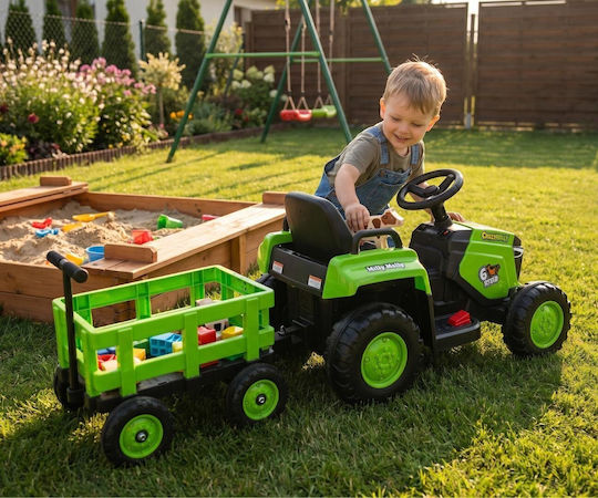 Tractor electric pentru copii 12 volți verde