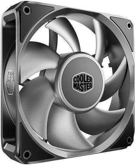CoolerMaster MasterFan A120 FC Вентилатор за кутия (4000rpm / 121.8cfm) Без светодиоди Осветление и Свързване 4-изводна ШИМ Сив