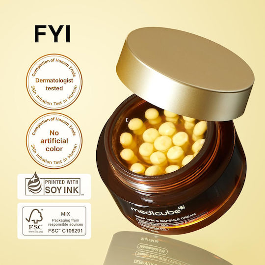 Medicube Deep Vita C Capsule Light 24h Cream Face Day 55gr