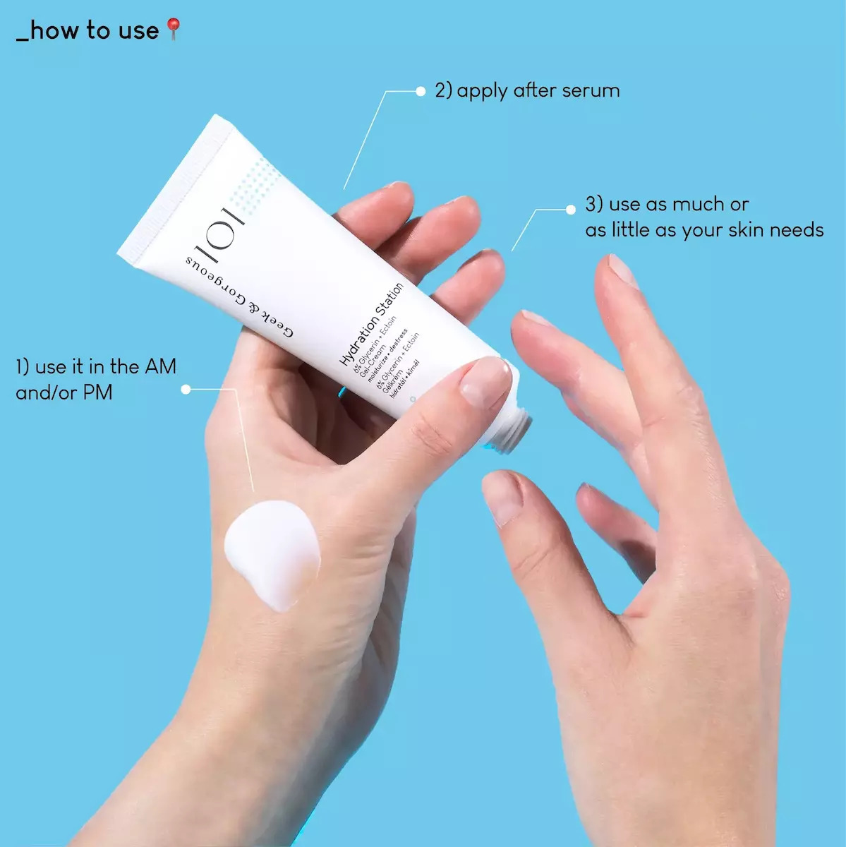 Geek & Gorgeous Hydration Station 50 Ml Εντατική Ενυδατική Κρέμα-τζελ