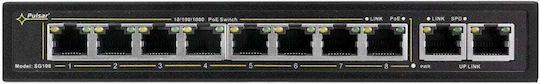 Pulsar SG108-90W L2 PoE Switch με 8 Θύρες Gigabit (1Gbps) Ethernet