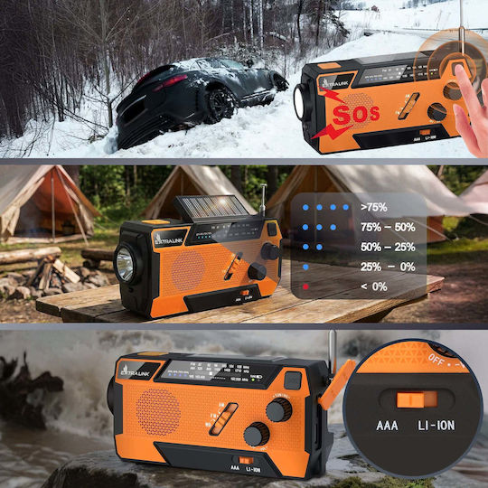 Extralink SR-4000 Tischplatte Radio Solar mit USB Orange