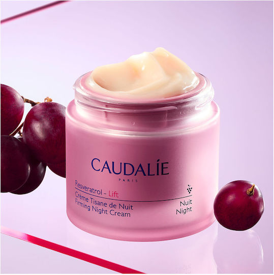 Caudalie Resveratrol-Lift Κρέμα Προσώπου Νυκτός για Αντιγήρανση & Σύσφιξη με Υαλουρονικό Οξύ 50ml