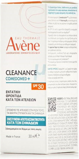 Eau Thermale Avène Cleanance Comedomed+ Light 24h Fluid Face Cream Day with SPF30 for Blemishes & Acne 30ml