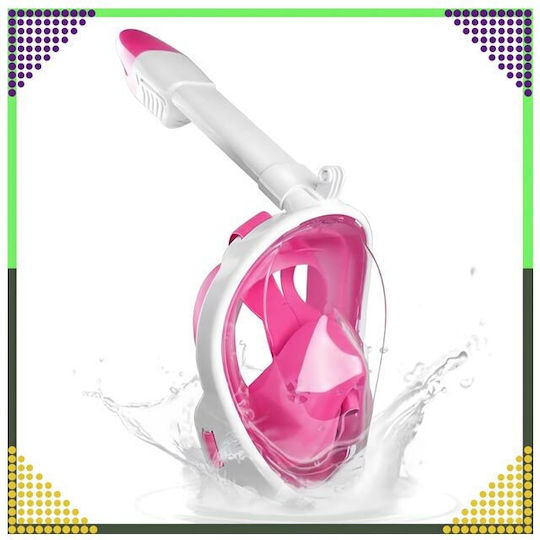 Ozean Tauchmaske Silikon Vollgesicht Rosa