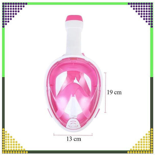 Ozean Tauchmaske Silikon Vollgesicht Rosa