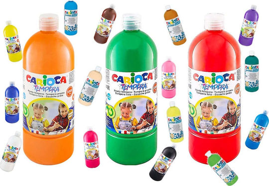 Carioca Τέμπερα Ζωγραφικής Κόκκινη 1000ml