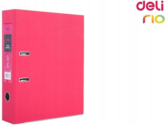 Deli Rio Arc Ring Binders A4/76mm Pink