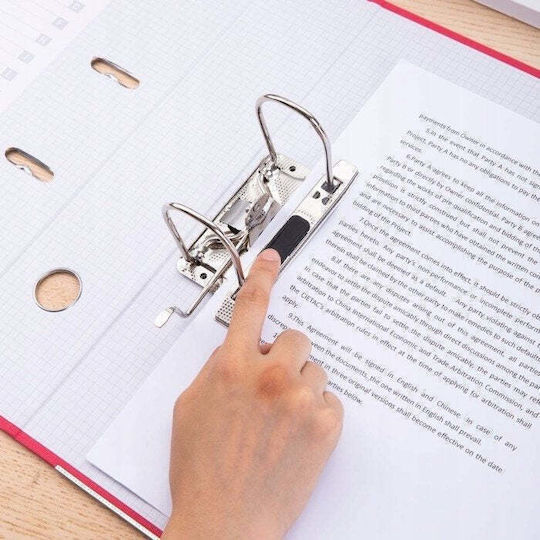 Deli Rio Arc Ring Binders A4/76mm Pink