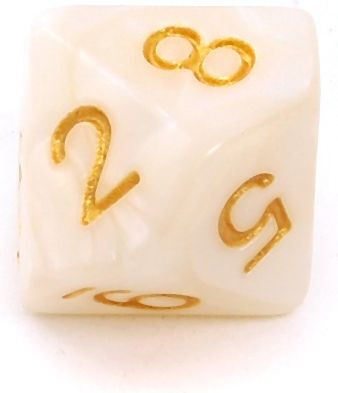 Rebel Set Mit Perlmuttfarbenen Würfeln Rollenspiele Weiß