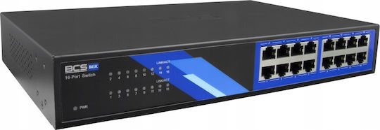 BCS BCS-B-S16G L2 Schalter mit 16 Gigabit (1Gbps) Ethernet-Ports