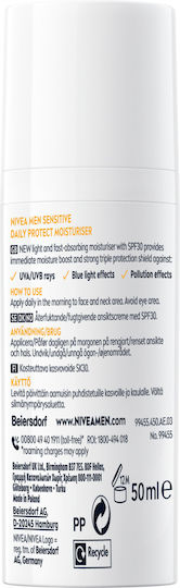 Nivea Sensitive Daily Protect Men's Cream Face Day with SPF30 50ml