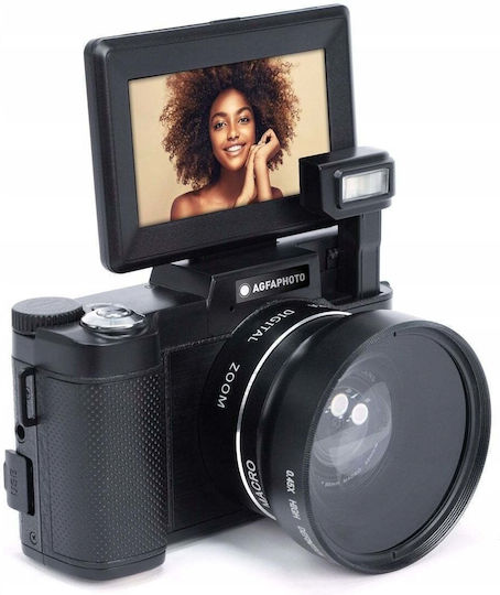 AgfaPhoto Vlg-4k S Kompaktkamera 24MP Optischer Zoom 5x + Fernbedienung