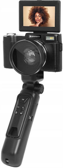 AgfaPhoto Vlg-4k S Kompaktkamera 24MP Optischer Zoom 5x + Fernbedienung
