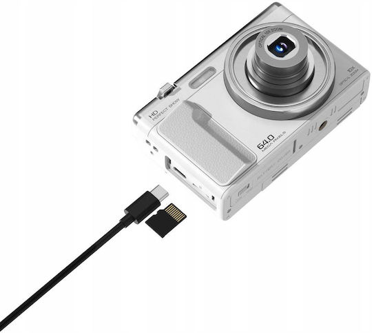 Xrec C89 Aparat foto compact 64MP Zoom optic 10x Negru
