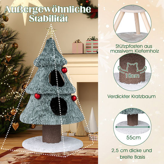 Schneebedecktes Weihnachtsdekorationen mit Bäumen Schneebedecktes Weihnachtsdekorationen mit Bäumen