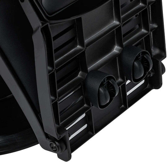Activeshop Friseursalon- und Spa-Stuhl Schwarz mit höhenverstellbarer Funktion und hydraulischem Hebemechanismus