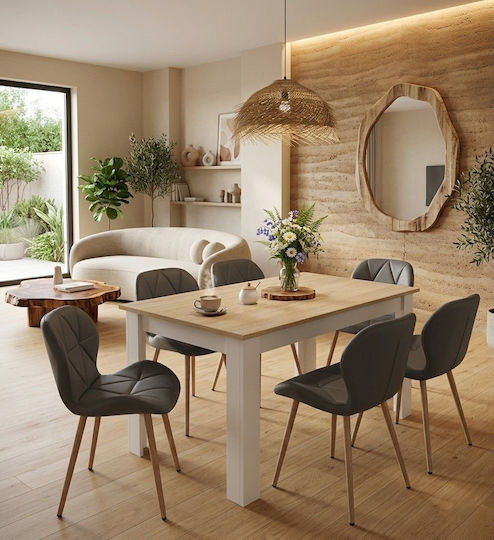 Dining Chair 52x47x46cm Gray