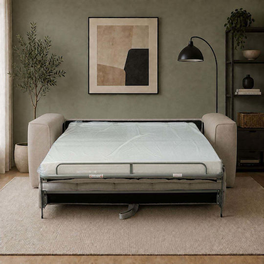 Norris Dreisitzer Sofa Sofa Beige 209x99x70cm