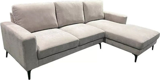 Canapea Colțar cu Colțul Stâng Bej 248x173x89cm