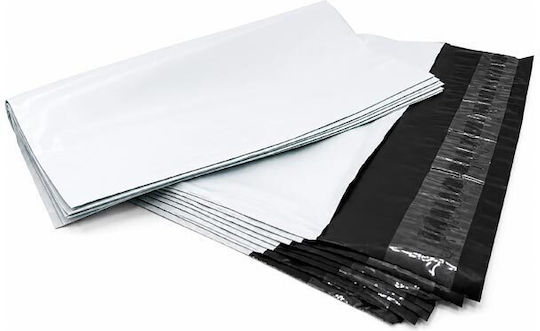 Set Verpackungstaschen Kurier Tasche mit selbstklebender Klappe 50 Stück Weiße 60x80 cm