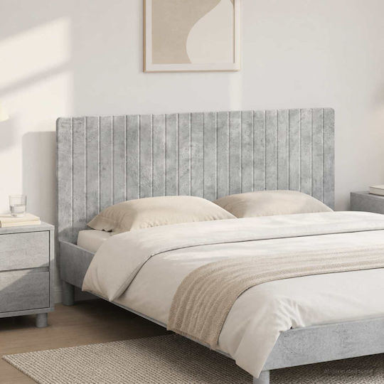 vidaXL Κεφαλάρι Κρεβατιού Ξύλινο Γκρι 140x50cm