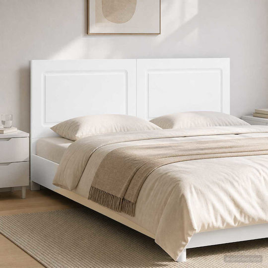 vidaXL Wooden White Bed Headboard 160x50cm