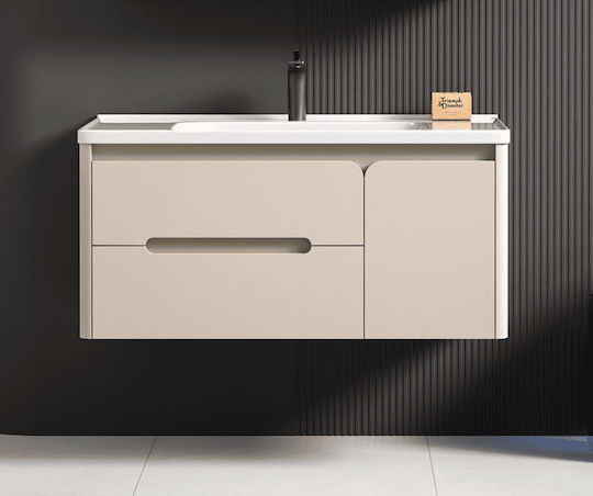 Σετ Παγκου Roxana 90cm Χρ.ivory Yellow Πολυαιθυλενιο Hdpe High Density