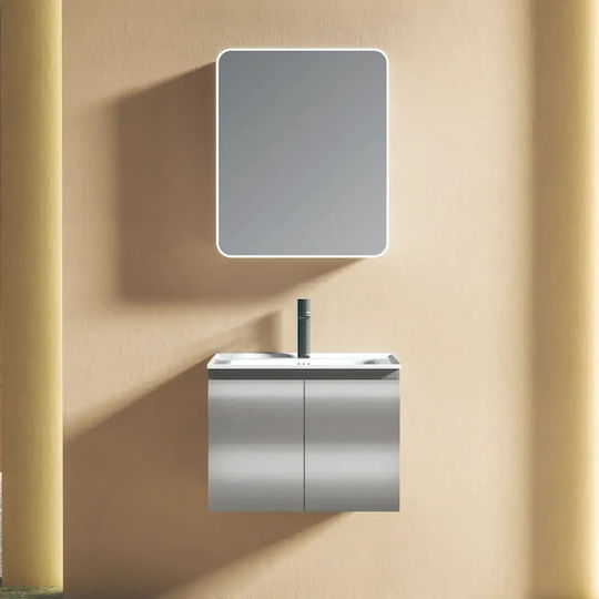 Σετ Μπανιου Hera 60cm Χρ.light Grey Πολυαιθυλενιο Hdpe High Density