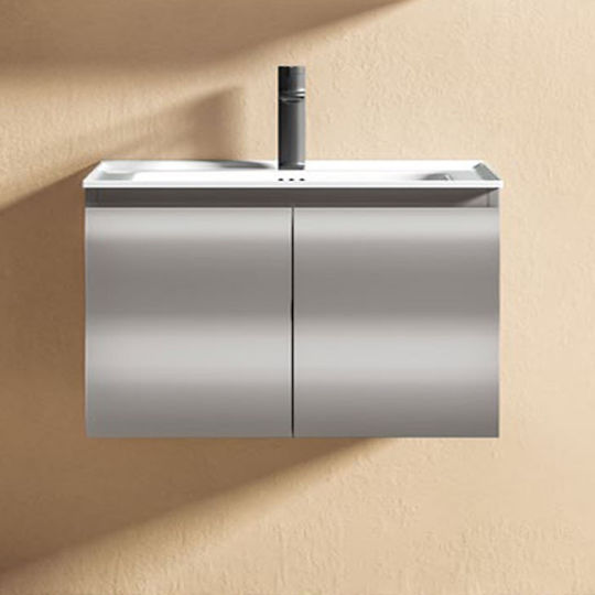 Martin Πάγκος με Νιπτήρα Μ80xΒ49xΥ43cm Light Grey