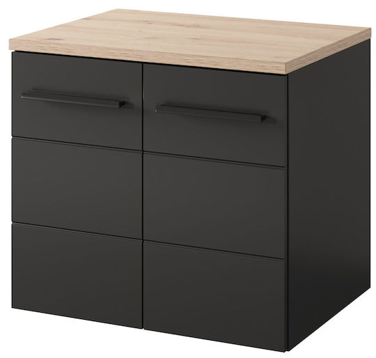 Polihome Waschtisch ohne Waschbecken L60xB46xH52.3cm Weiß