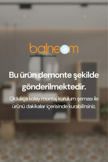 Dulap De Baie Mdf 100cm Cu Chiuvetă Și Coloană 3 Bucăți Gri 120x35x40cm