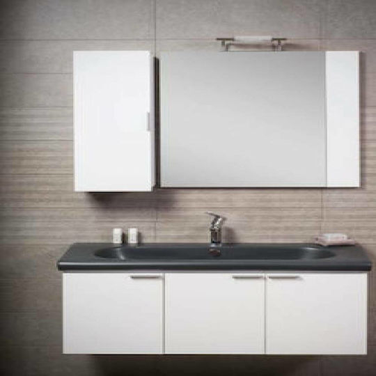 Adamidis Velvet Master 103 Шкаф със Мивка Д99.5xШ43xВ48см Бяло/черно