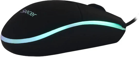Spacer Invictus Set Gaming Tastatură cu Iluminare RGB și Mouse (Engleză SUA)